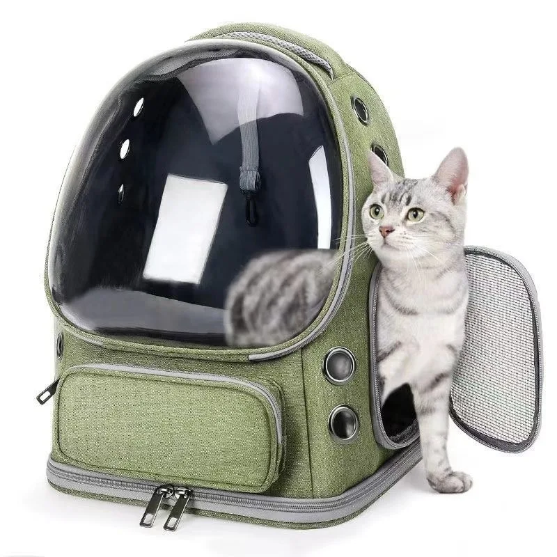 

Premium Transparent Foldable Pet Backpack, Travel Handheld Cat Carrier, Outdoor Pet Shoulder Bag, Portable Cat and Dog Carrier