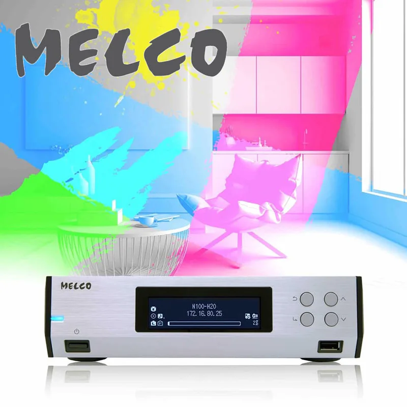 N1 Melco N100 DSD Digital Turntable Nas Digital Broadcast Network Streaming Media Player Build-In 2Tb Hard Disk,PCM32Bit/384KHz