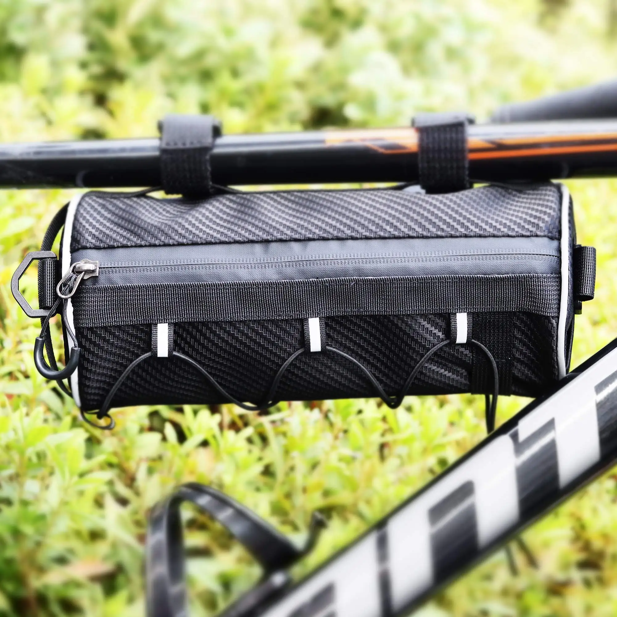 

Bike Handlebar Bag Small Bicycle Handle Bar Bag Handy Front Bike Bags Handlebar Storage Pouch Pack with Shoulder Strap Little Mo