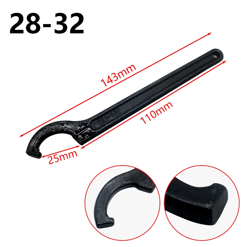 Llave de choque Universal para bicicleta y motocicleta, gancho de precarga, juego de herramientas de llave C, herramienta de mano