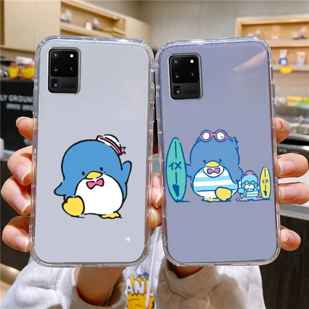 Cute T-TuxedoSam Phone Case For Samsung Galaxy A52 A12 A51 S21 Edge S22ULTRA S23 S20LITE Plus ultra Transparent Cover