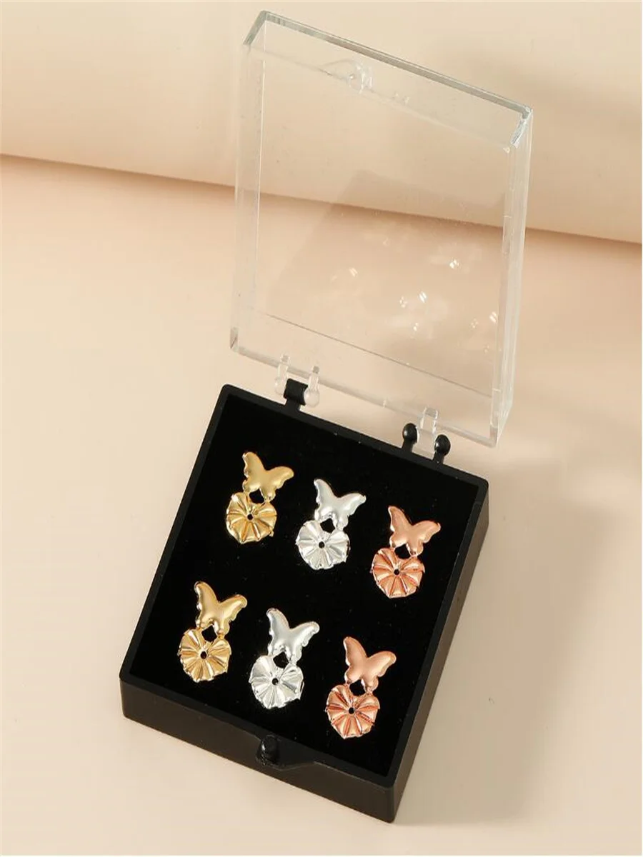 Magic Bax Stud Accessory  Stud Butterflies Clip Pure Copper New Ear Stud