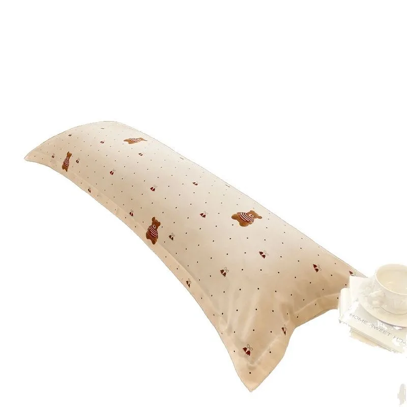 

Knitted cotton skin-friendly double long pillowcase 1.2/1 5/1.8 couple pillowcase