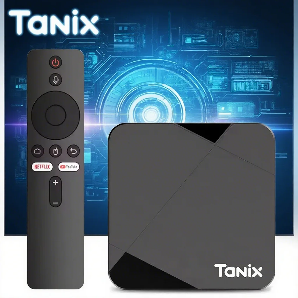 Tanix TX5 Android 14.0 TV Box Amlogic S905Y5 رباعي النواة 4GB 32GB AV1 BT 2.4G&5G Wifi 4K HD 2GB 16GB Set Top Box Media Player
