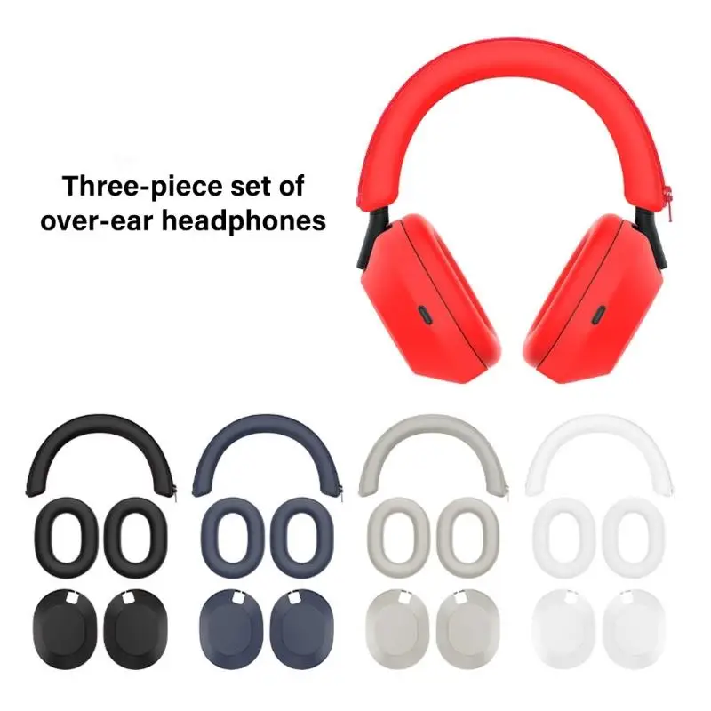 652F Silicone Ear Pad Earpad Headbands Cushion Case Cover for WH-1000XM6 Headphones