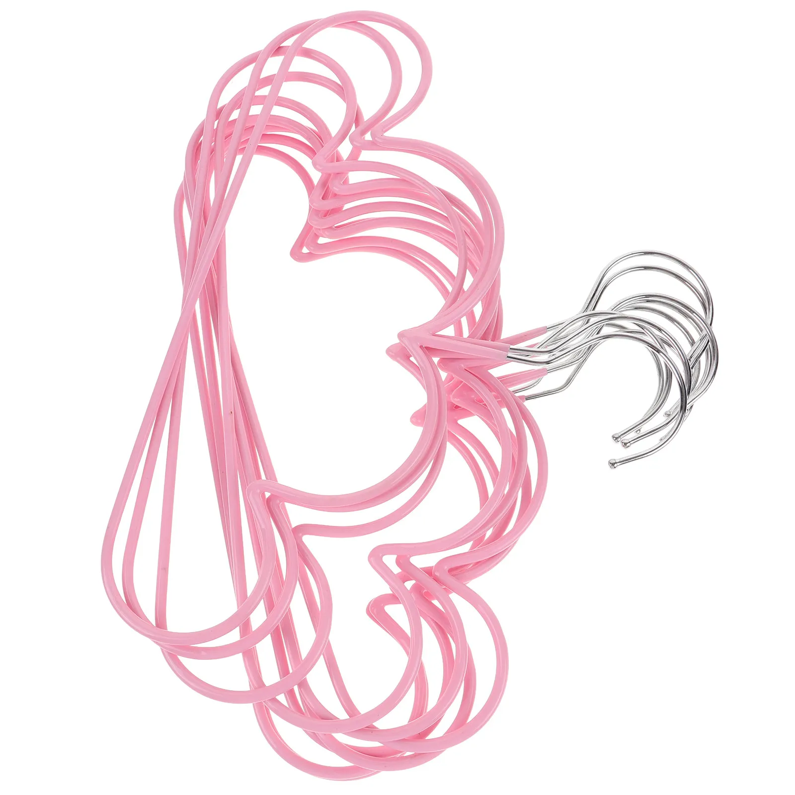 

10Pcs Cloud Shaped Metal Hangers Heavy Duty Non Slip Clothes Hanger for Drying Storage Space Saving Wardrobe Organization