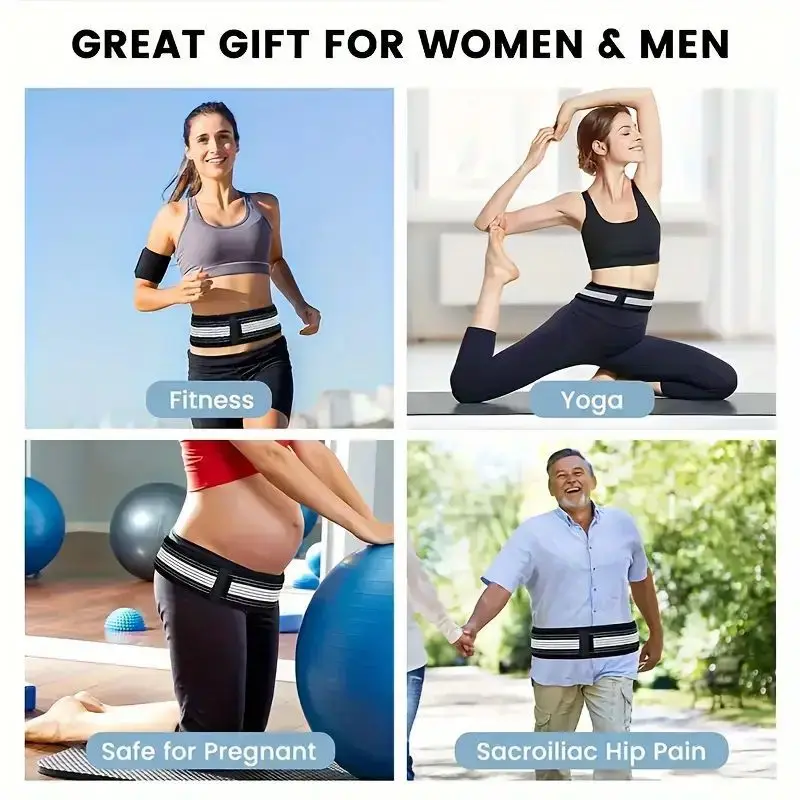 Pelvic Support Belt Postpartum Support Band Recovery Stabilize Support Pelvic Correction Belt  for Men and Women