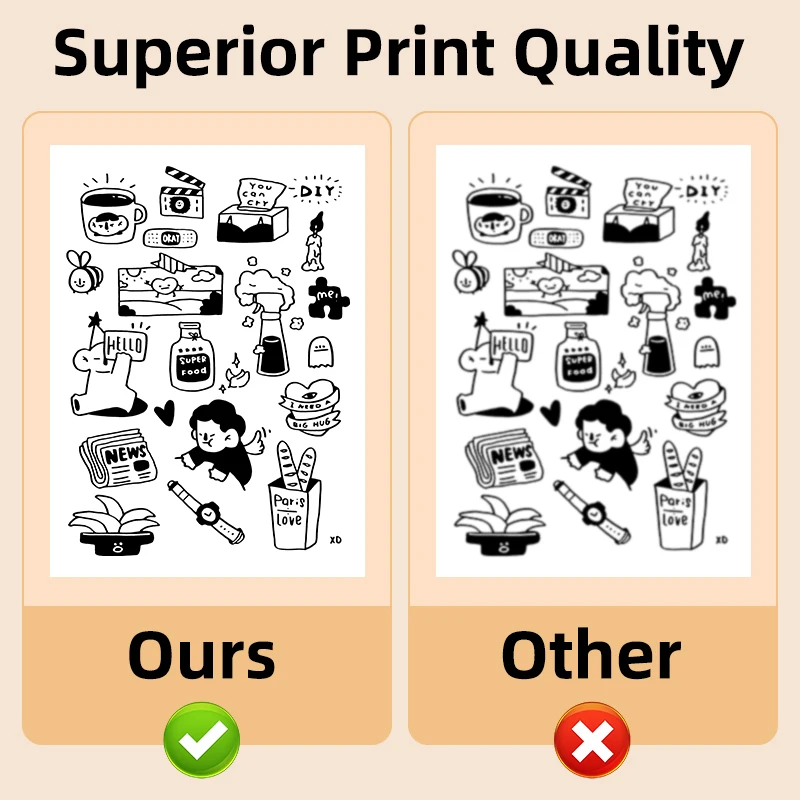 4Rolls/Box,A4 Roll Thermal Printing Paper,For School,Exam Papers,Home,Office,Document Contract Printing,Compatible Portable A4 Thermal Printer
