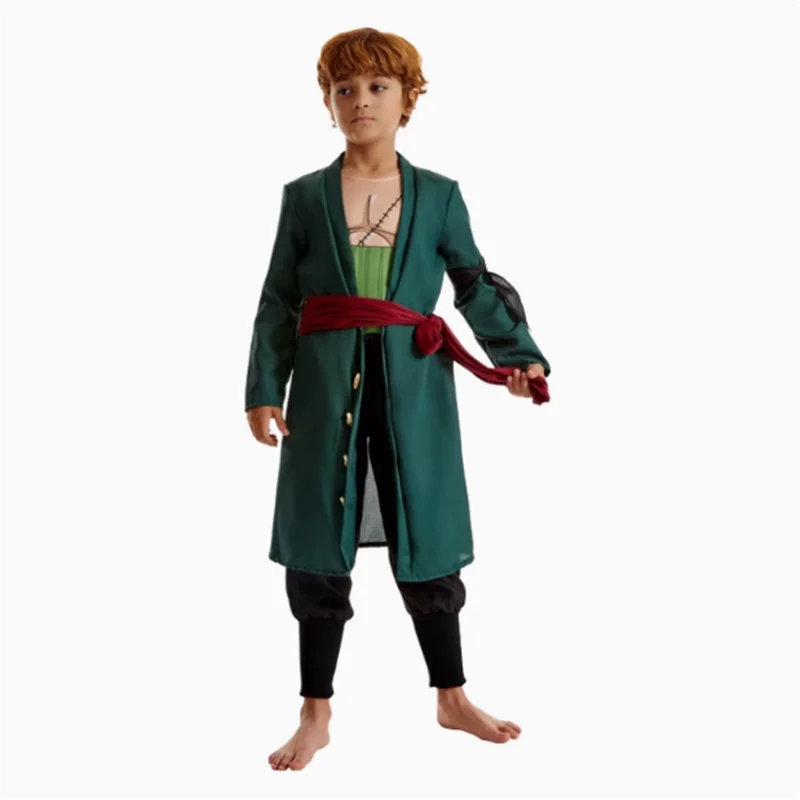 

Детский карнавальный костюм на Хэллоуин, аниме «Пиратский король», Луффи Санджи, наряд Ace, одежда для выступлений, одинаковые комплекты для родителей и детей