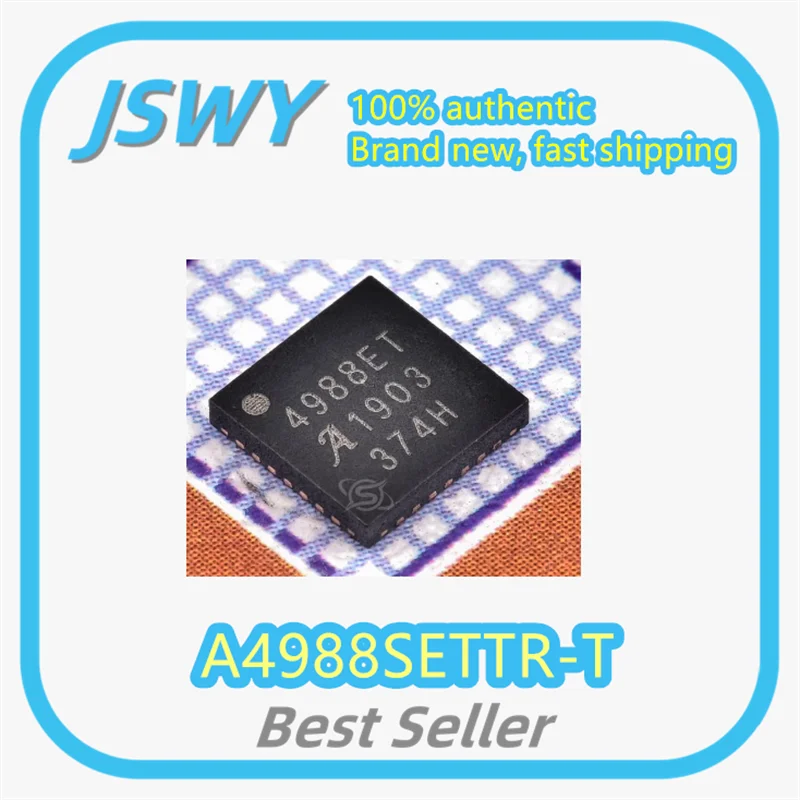 

(5/50 pieces) A4988SETTR-T A4988S 4988ET SMD QFN28 Microstepping Motor Driver 3D Chip, Genuine Original Product.