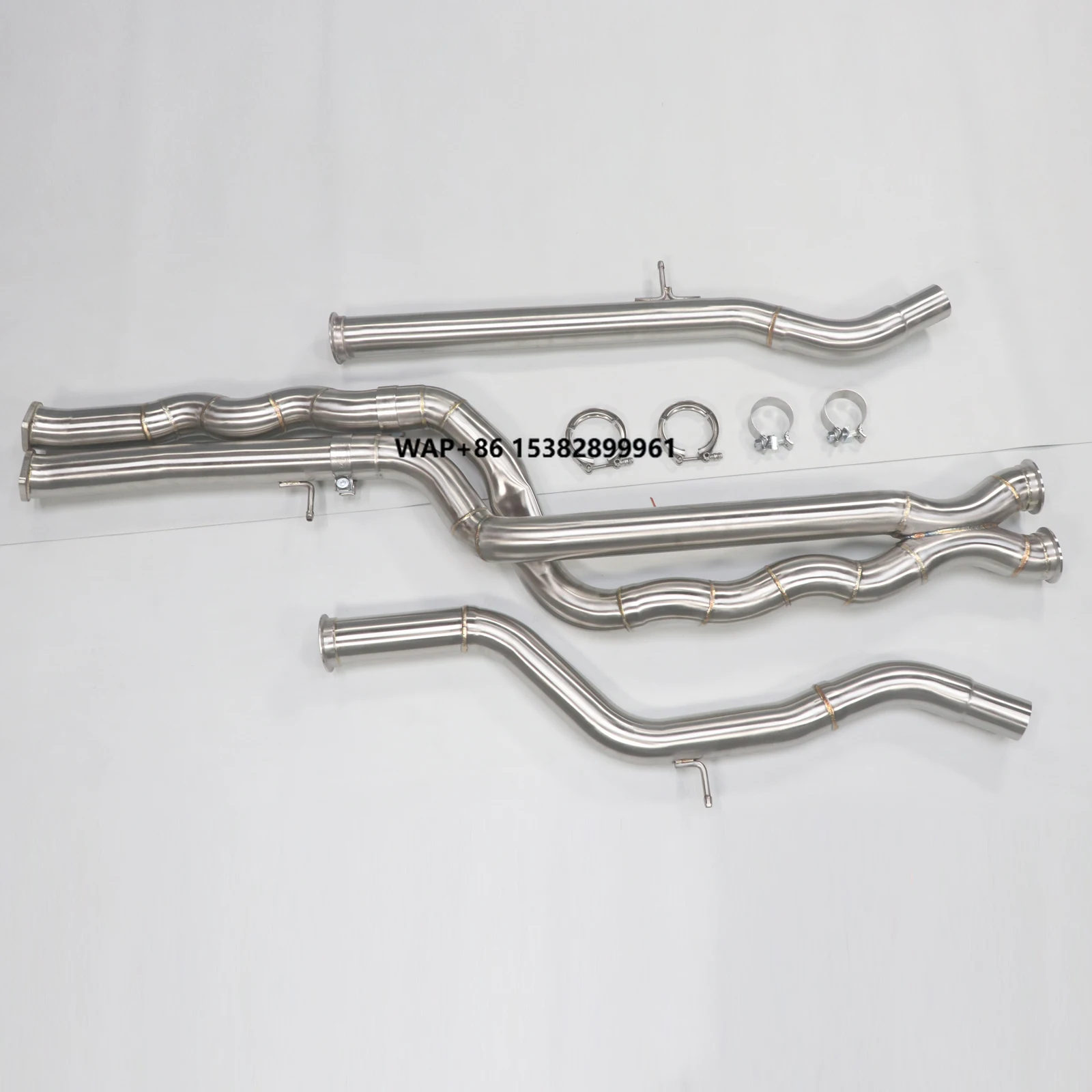 

Высокопроизводительные выхлопные трубы из нержавеющей стали для BMW M3 F80 3.0T и M4 F82 (2014-2019), средняя секция с равномерной длиной, глушитель для повышения производительности