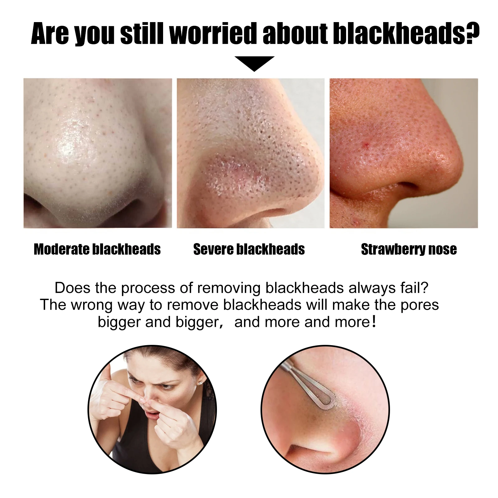 EELHOE Nose Patch With Bamboo Charcoal For Cleaning Blackheads Acne Pores Moisturizing Refreshing Oil Control Gentle Care