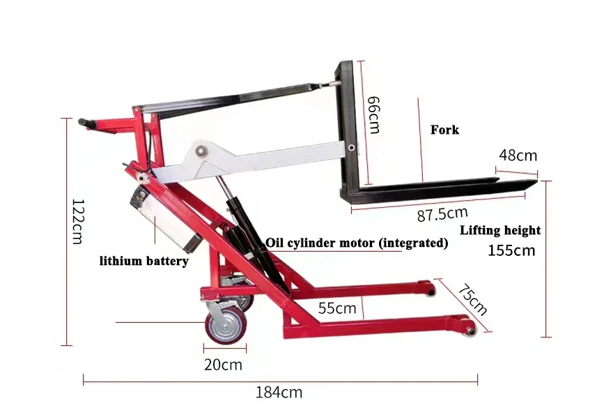 FACTORY PRICE 500KG mini battery electric forklift