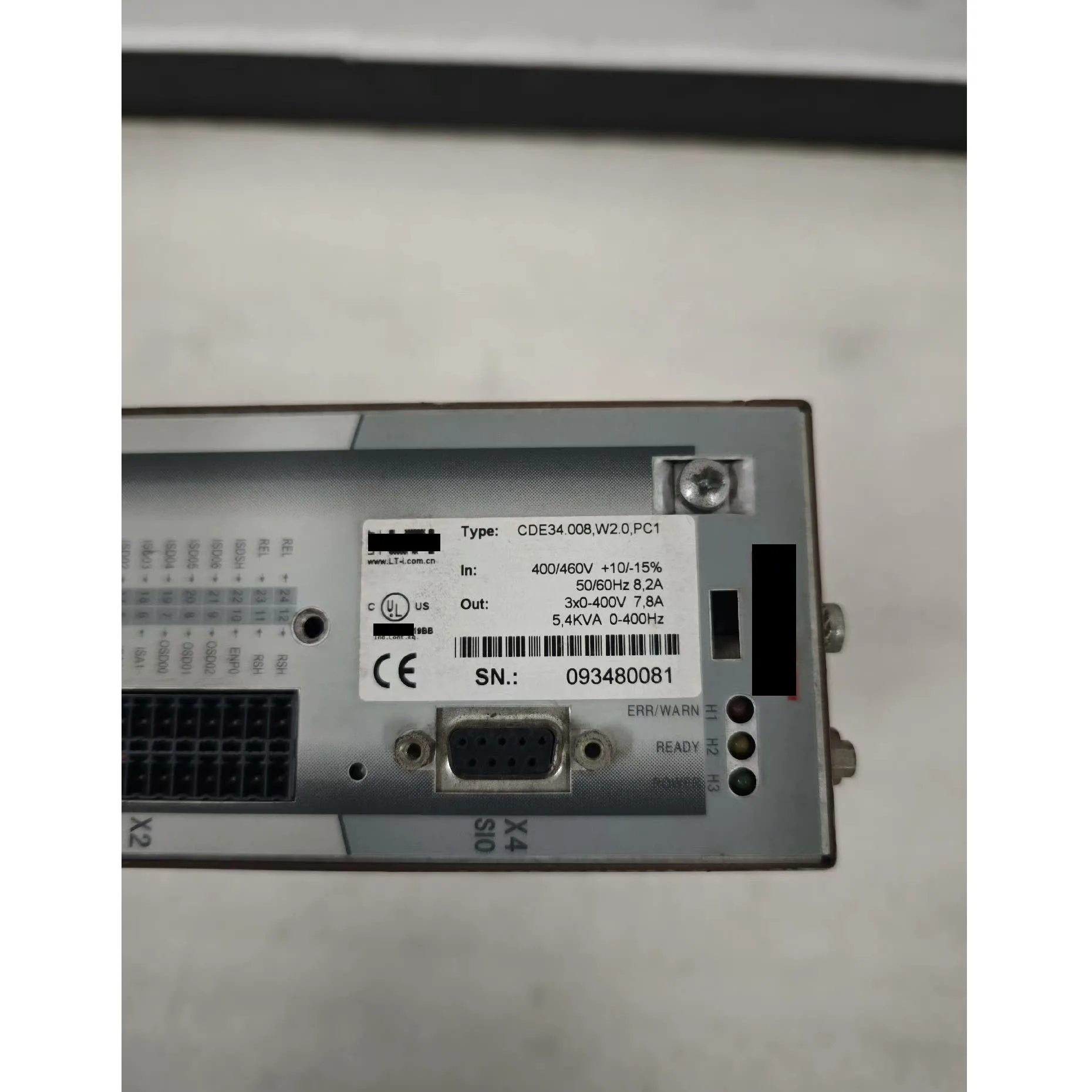 Drive Servo CDE34.008.W2.0.PC1 Dengan garansi