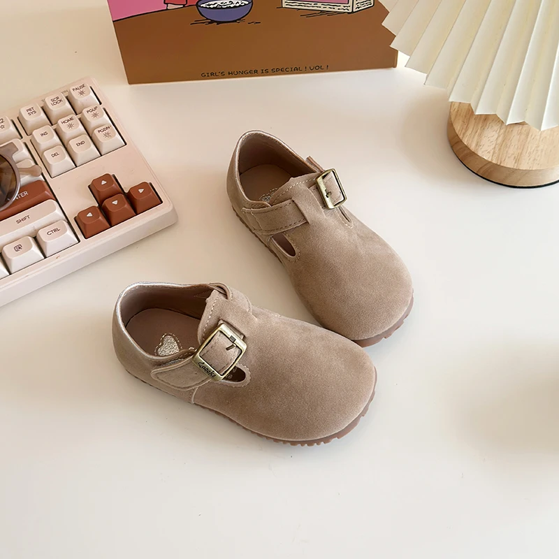 Children Casual Retro Shoes Fashion Kids Leather Shoes Britain Style Boys Moccasin Shoes Simple 2026 Autumn and Spring New