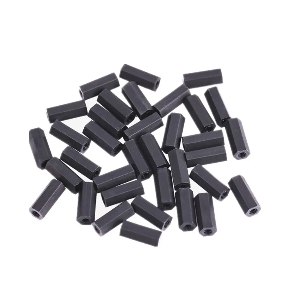 

300pcs of One Box Hexagon Support Pillar Column Spacer Nut Screw Nylon Screws Nuts Kit Hexagonal Nut for Home Office Store