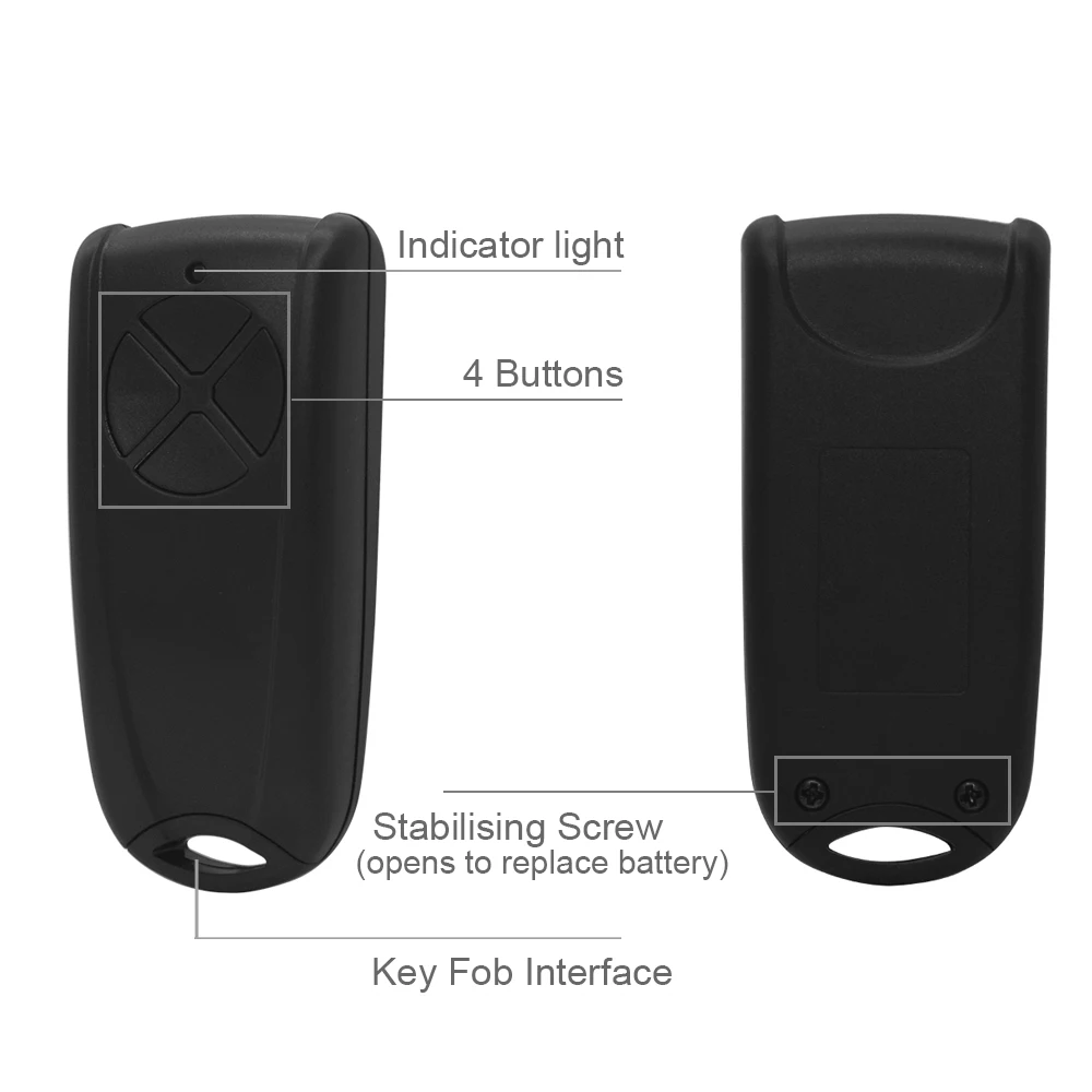 

RSC2-433 RSE2-433 Garage Door Opener 433MHz RES2 RES2 RSZ Remote Control