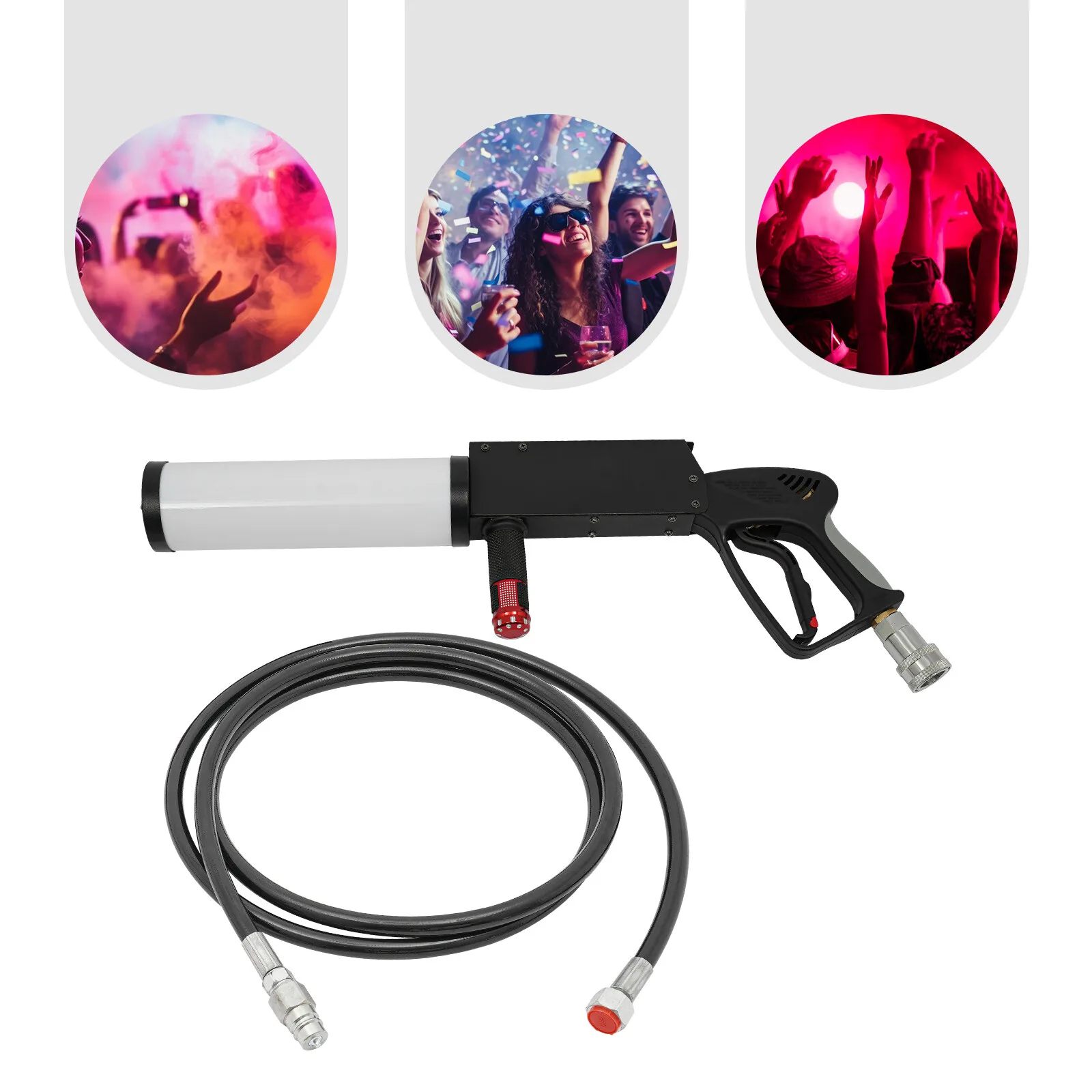 LED CO2 Gun LED Confetti Cannon Machine CO2 Jet Stage Event for Party DJ Club US