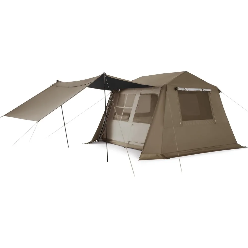 Camping Tent, 4/6/8 Person Camping Tent, 60S Easy Installation Instant Tent, Suitable for Family Camping, Car Camping