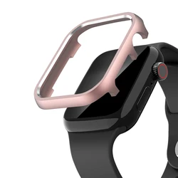 Metal Cover for Apple Watch 40mm 44mm 41mm 45mm Case Ultra-Thin Aluminum Alloy Edge Frame iWatch Ultra 2 1 Series SE 9 8 7 6 5 4