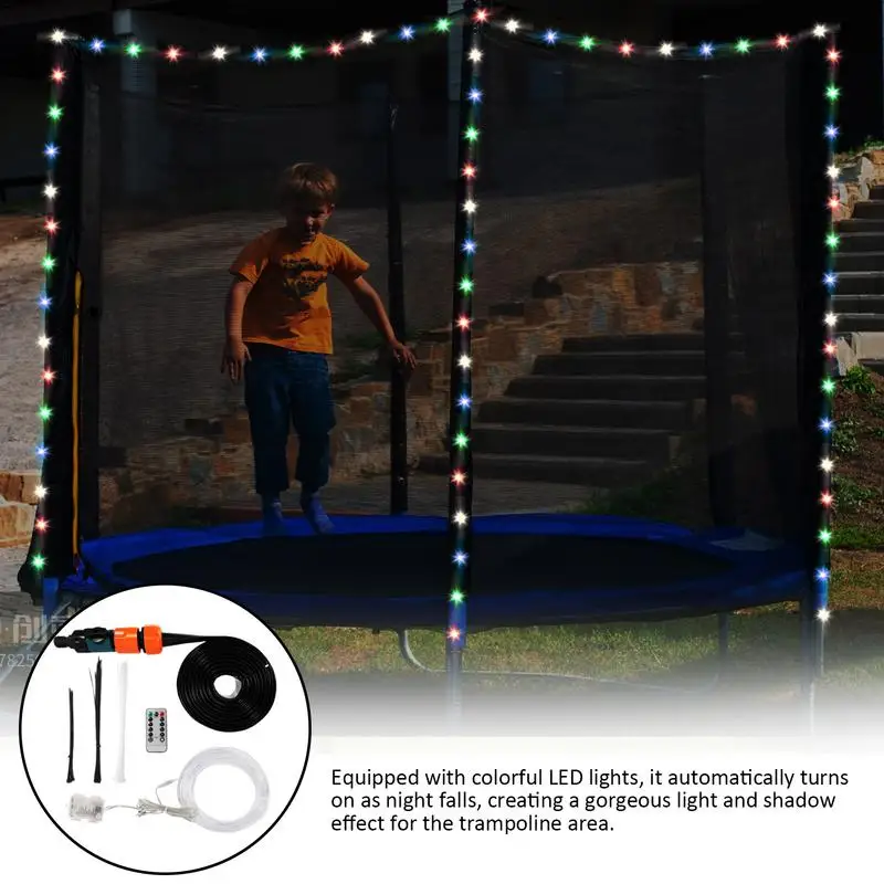 

Trampoline Sprinkler Outdoor Backyard Rotating Sprinkler Toys With Lights Outdoor Backyard Rotating Trampoline Accessories