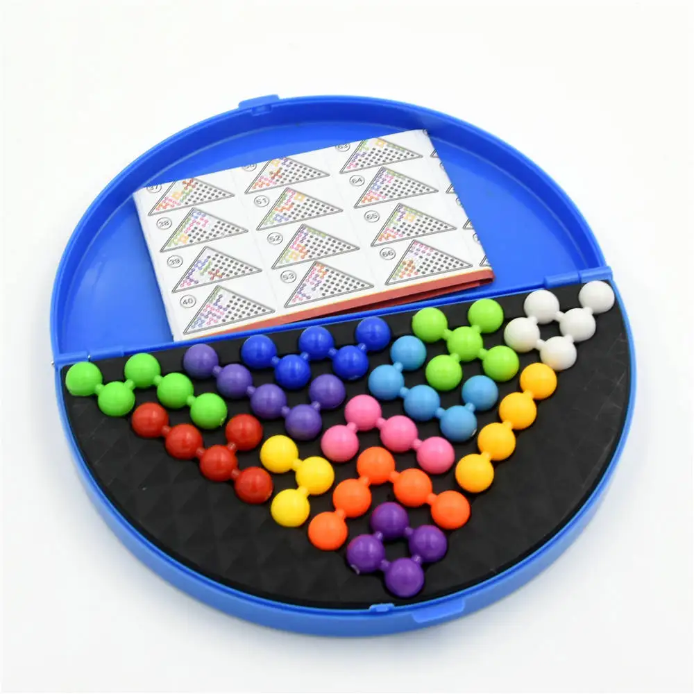 Classic Puzzle Pyramid Plate 174 Challenges  IQ Pearl Logical Mind Game Brain Teaser Beads for Children Educational  Toys