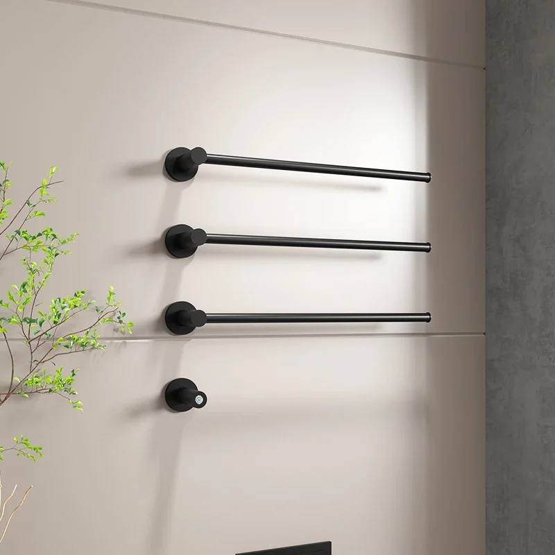 Luxury Hotel Shelf Holder Stainless Steel Shower Towel Rack Graphene Heated Towel Rack For Bathroom