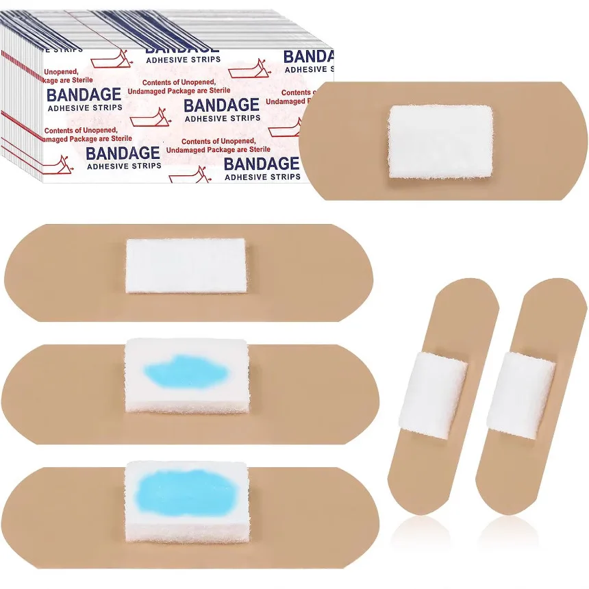 50-200pcs Pressure Dialysis PE Waterproof Wound Recovery And Care Knuckle Band-Aid Cross-Border Bandage Skin Color