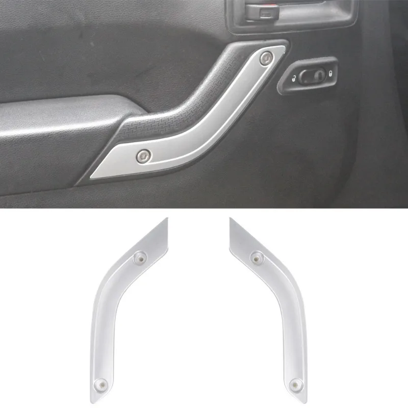 

1RC72JAHAD 1RC72JAHAE Interior Door Handle Cover for Jeep Wrangler JK 2007-2017 Inner Door Grab Handle Inserts Cover Replacment