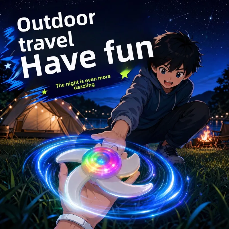 Sorting & Stacking Toys STEM Sensory Toys, USB Charging Glowing Rotating Ninja Spinner Cosplay Toy Back To School Interactive