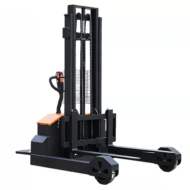 Electric Lift Trucks, Off-Road Wheel Stand-On Pallet Stackers, Vertical Walkie Electric Stackers, Factory Material (Customized)