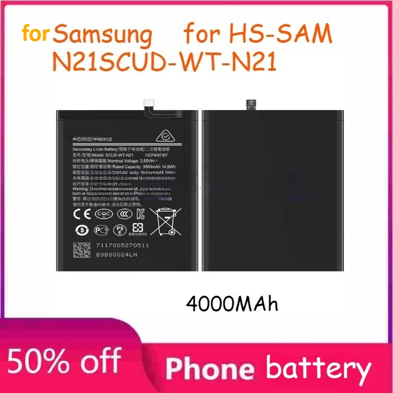 Scud-wt-w1 5000mAh Battery for SCUD-WT-W1 NVT-WT-N30 SCUD-WT-N21 SCUD-WT-N6 A22 5G/F42 5G/A226 Mobile Phone Parts