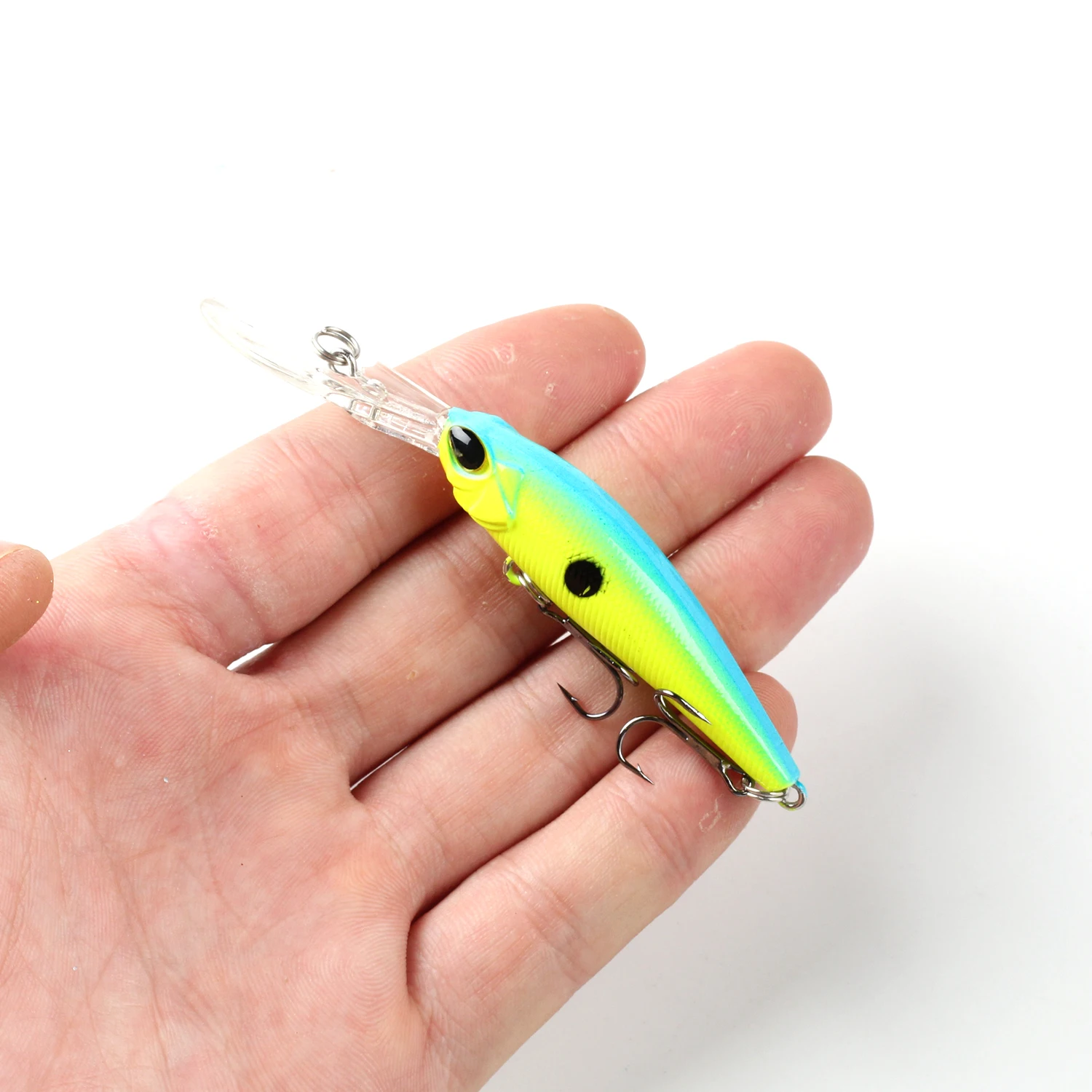 1 pz Minnow galleggiante esca da pesca 9cm 5.8g Jerkbait plastica artificiale esca dura Wobblers Crankbait Bass Pike attrezzatura da pesca