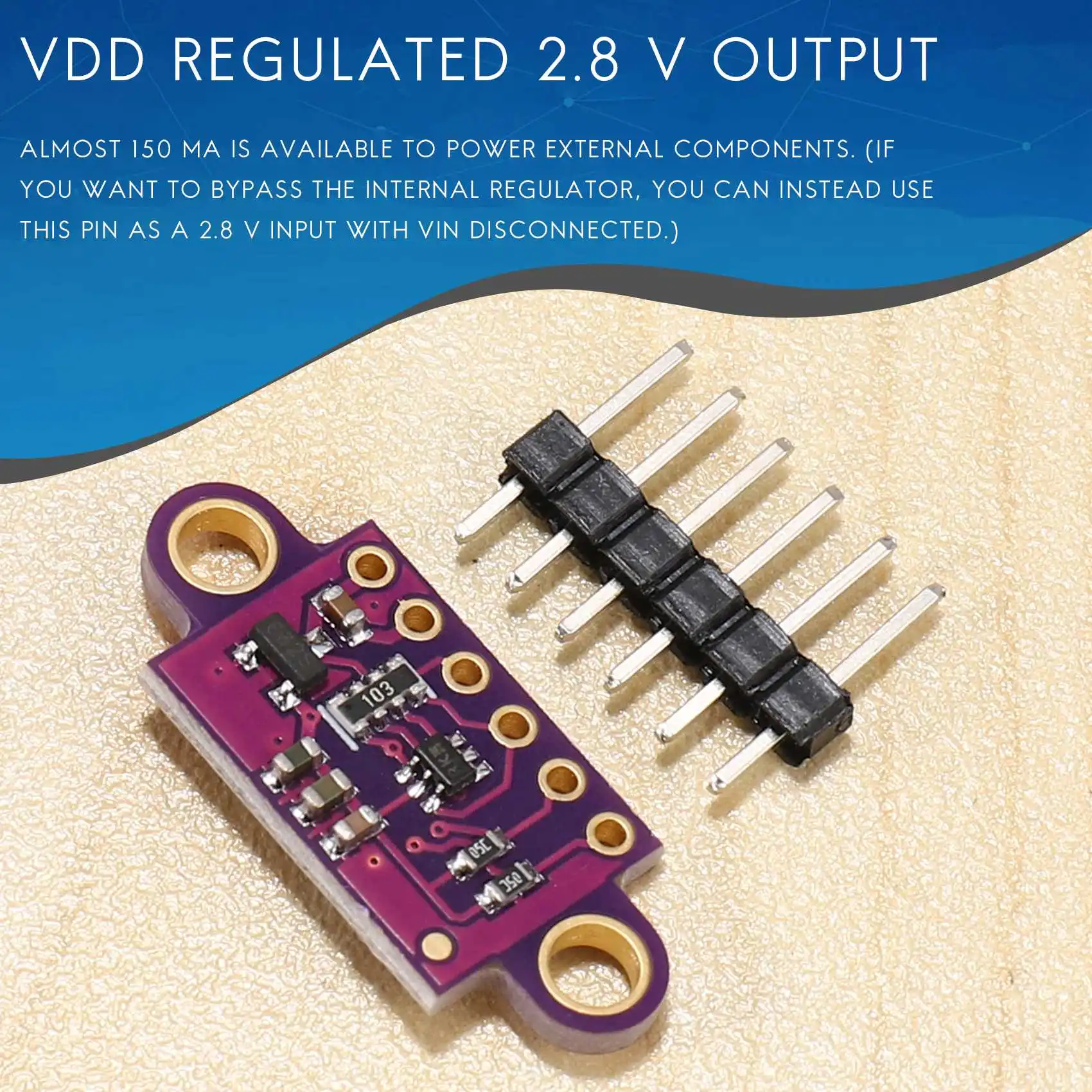 VL53L0X Time-of-Flight Distance Sensor -VL53L0XV2 Module for
