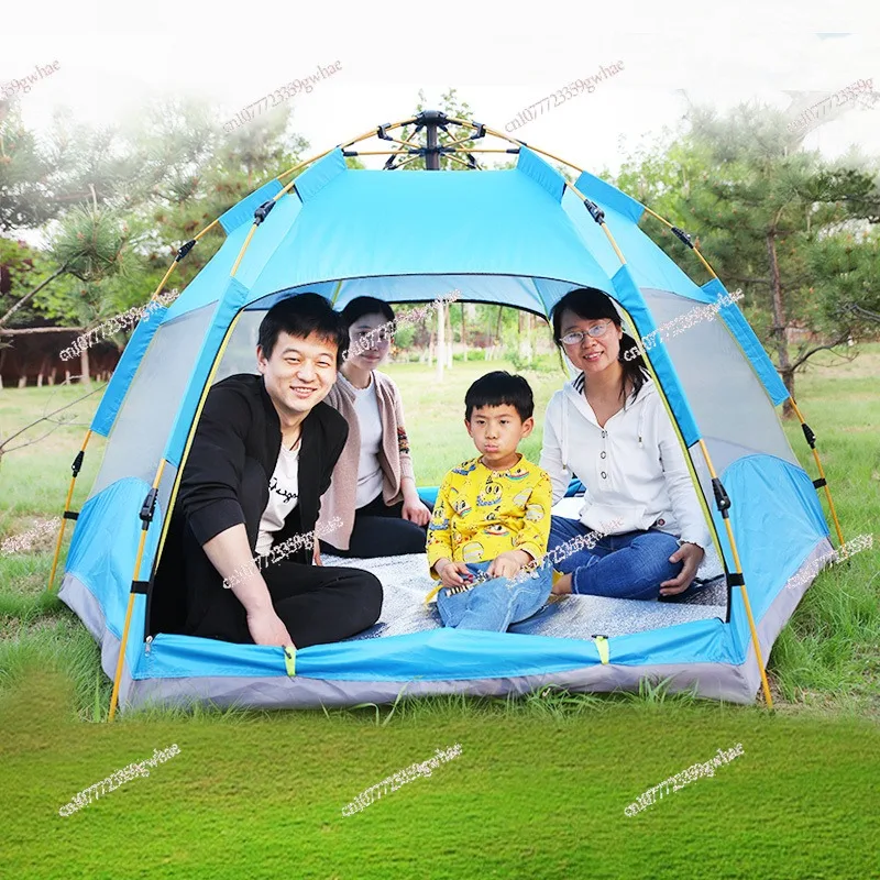 Tent outdoor automatic pop-up portable foldable camping field camping thickened rainproof beach