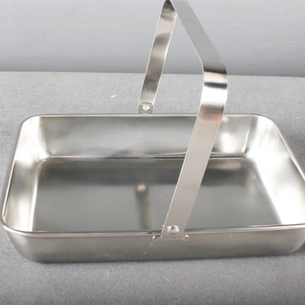 

Stainless Steel Towel Tray Storage Restaurant Household Napkin Holder Plate Container