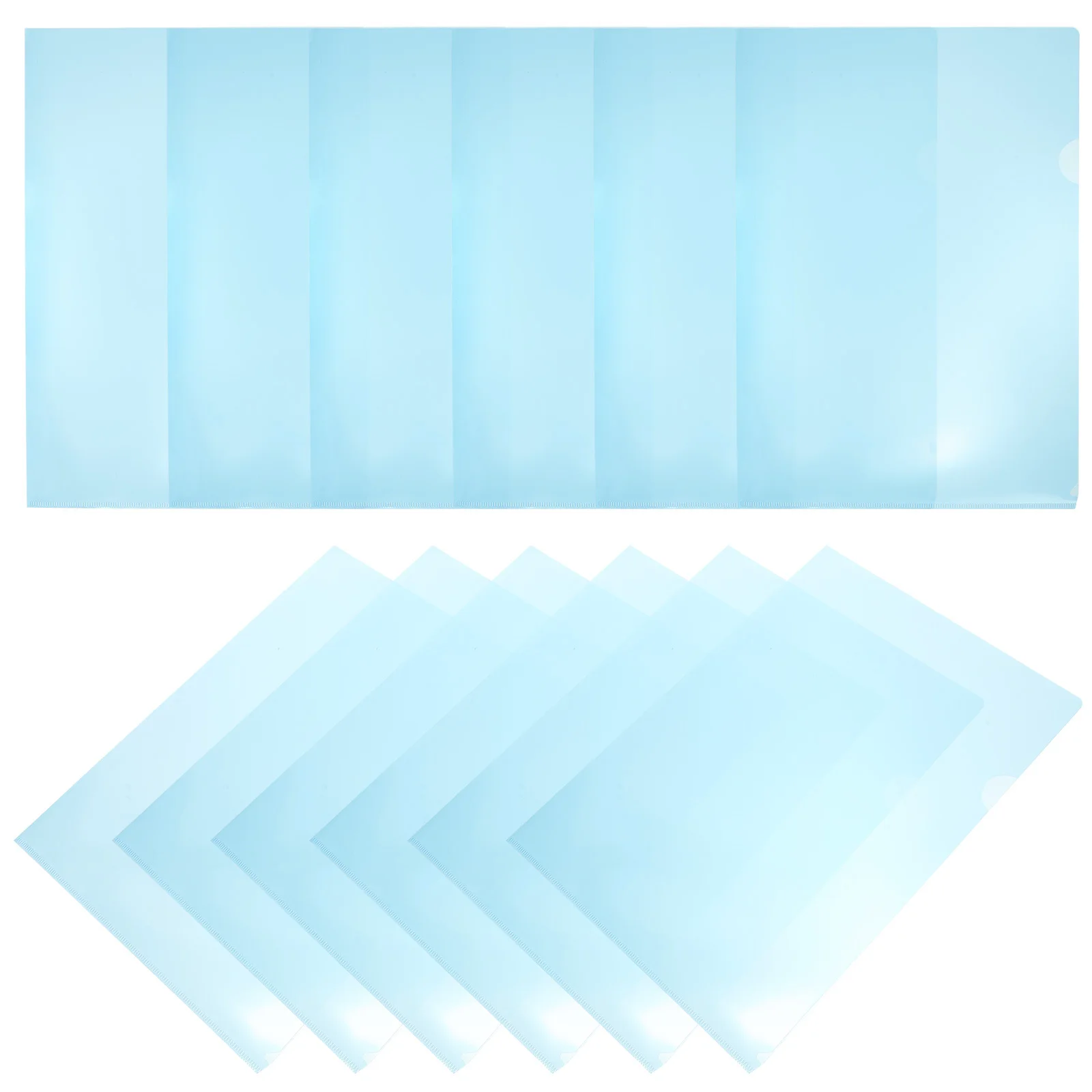 

12Pcs Clear File Folders Plastic Document Protectors for School Office Paper Organizer Storage Lightweight Tear Proof File
