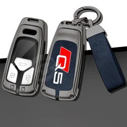 Fashion Car Remote Control Key Case Full Cover for Audi Q5 Protection Key Bag Shell Keychain Keyless Interior Accessories