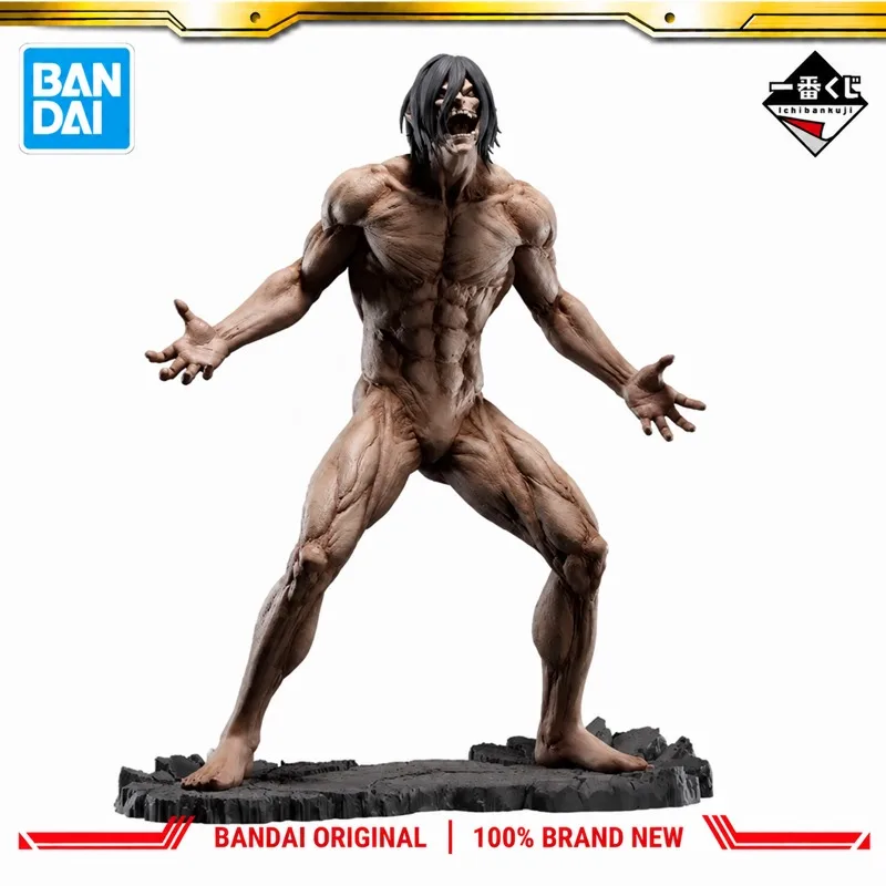 In Stock Bandai Original Ichiban Kuji Attack On Titan Eren Yeager Action Figure Model Doll Brand New Boxed Anime Characters Toys