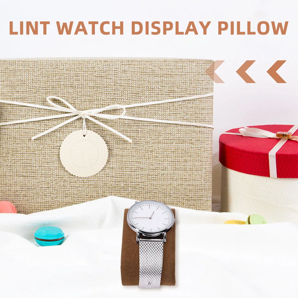 5 個の枕ボックス用ソフト糸くず素材時計ディスプレイ枕ジュエリーホルダー洗えるブレスレットクッション時計アクセサリー