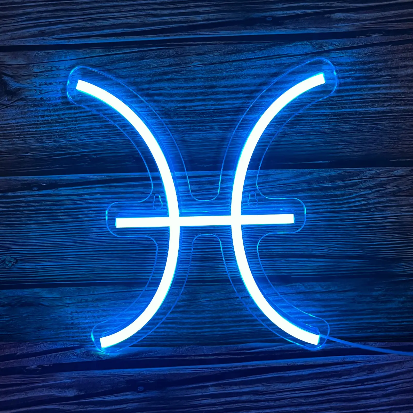 Letreros de neón LED para decoración de pared, luces de neón, hermoso regalo espiritual, regalo de cumpleaños, decoración de la habitación de los niños del hogar, piscis