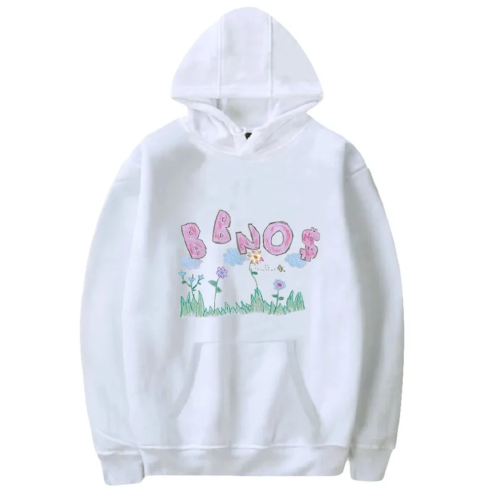 BBNO $ Hoodie Sweatshirt Women Men Y2K Hip Hop Merch Hooded Pullovers Autumn Ulzzang Fashion Vintage Streetwear Hoodie Oversize