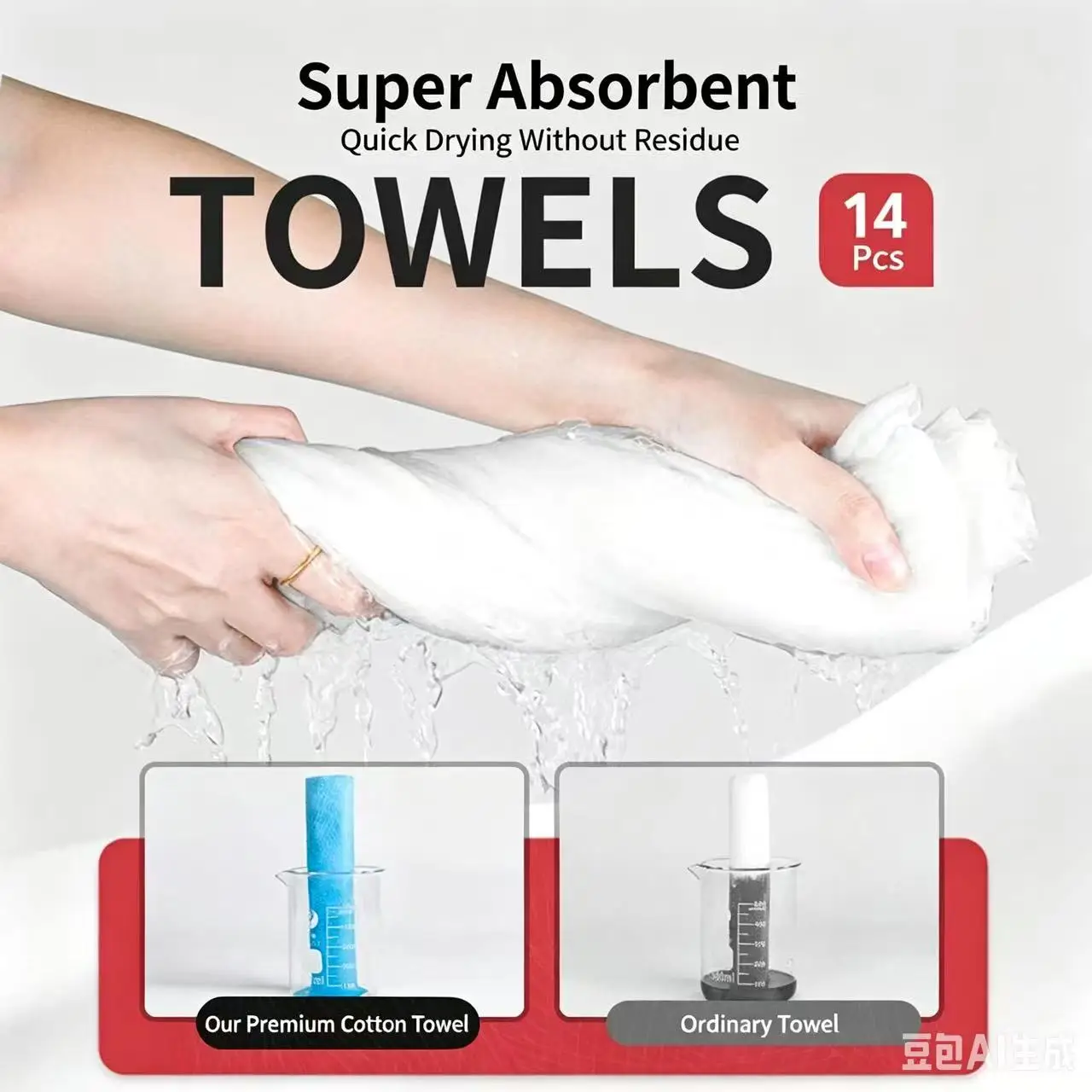14Pcs Colorful Compressed Disposable Towels Pocket Portable Thick Facial Cloths For Travel Outdoor Use