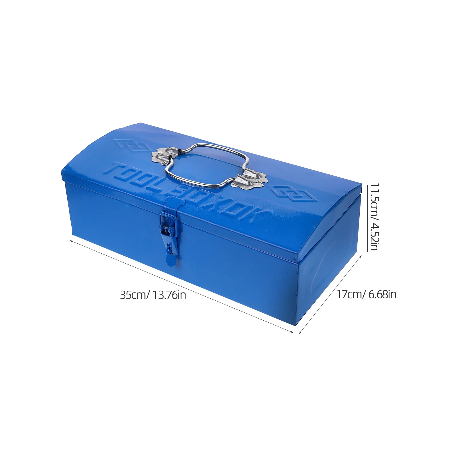 1 Portable Tool Box Heavy Duty Metal Storage Case for Hand Tools with Lockable Design Compact Lightweight Organizer for Home