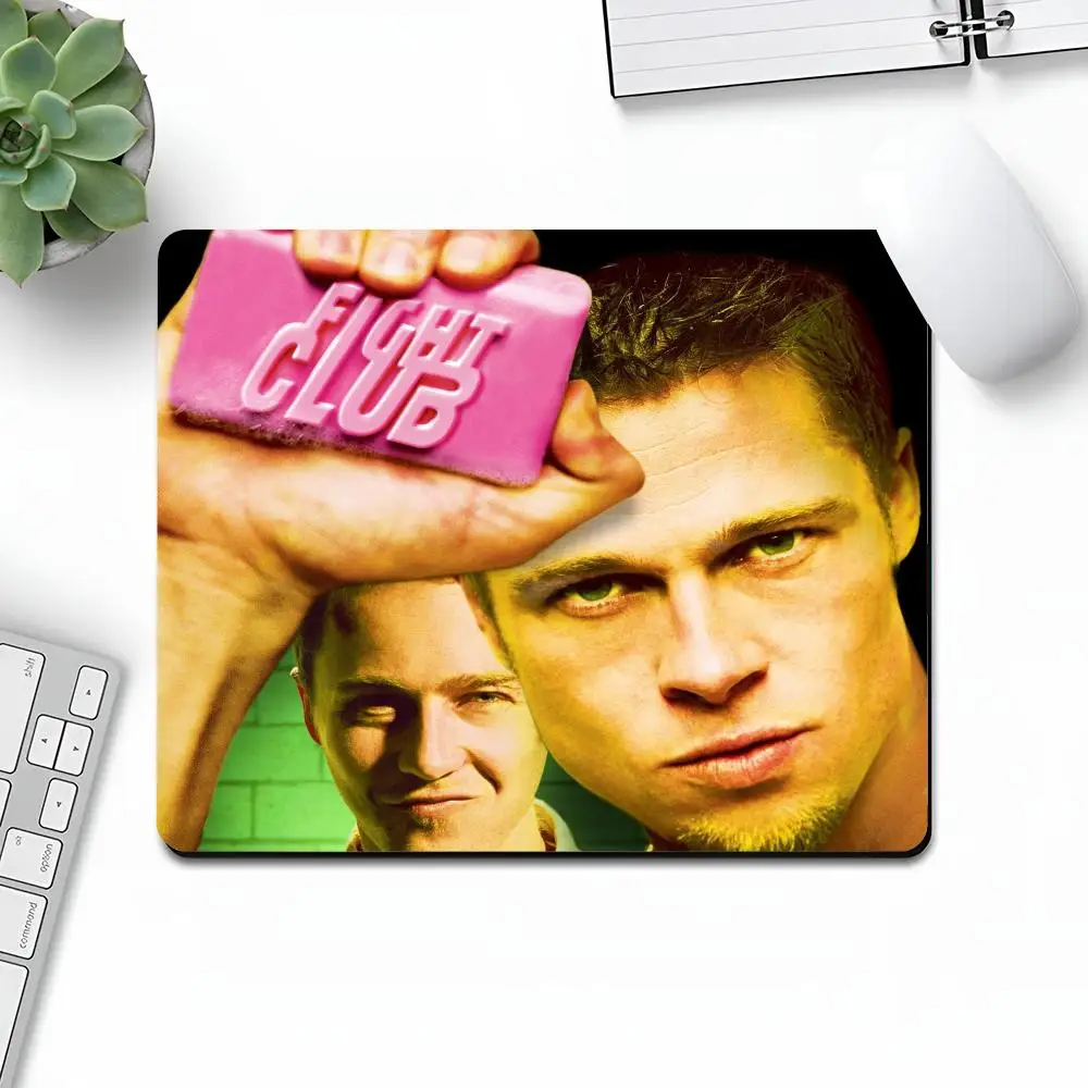 Fight Club Mouse Pad Art Gaming manga Gamer Small Rubber Locking Edge Large Computer MousePad Laptop Desk Pad