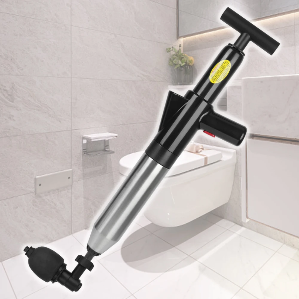 Toilet Plunger Sewer Pipe Unblocker High Pressure Drain Plunger Air Drain Blaster Dredge Clog Remover