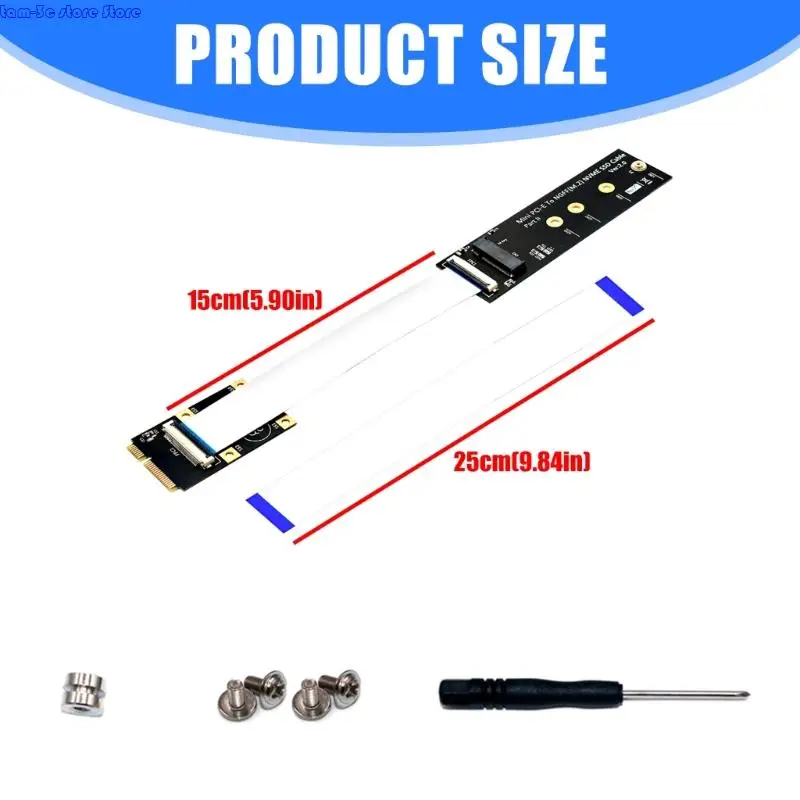 D0UA M.2 NVMe to Mini PCIe Conversion Adapter Card Wide Compatibility Easy Installation Efficient Transfer