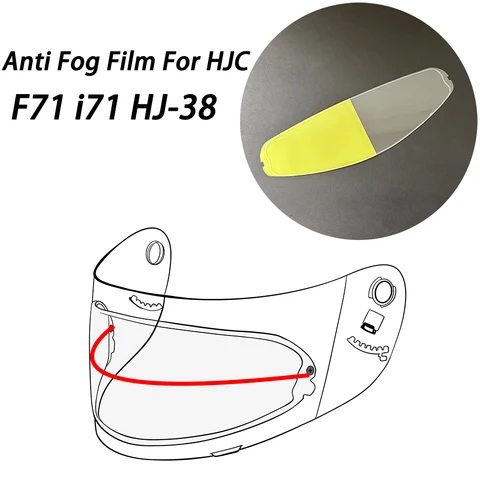 Прозрачный противотуманный козырек для мотоциклетного шлема для HJC i71 F71 Carbon