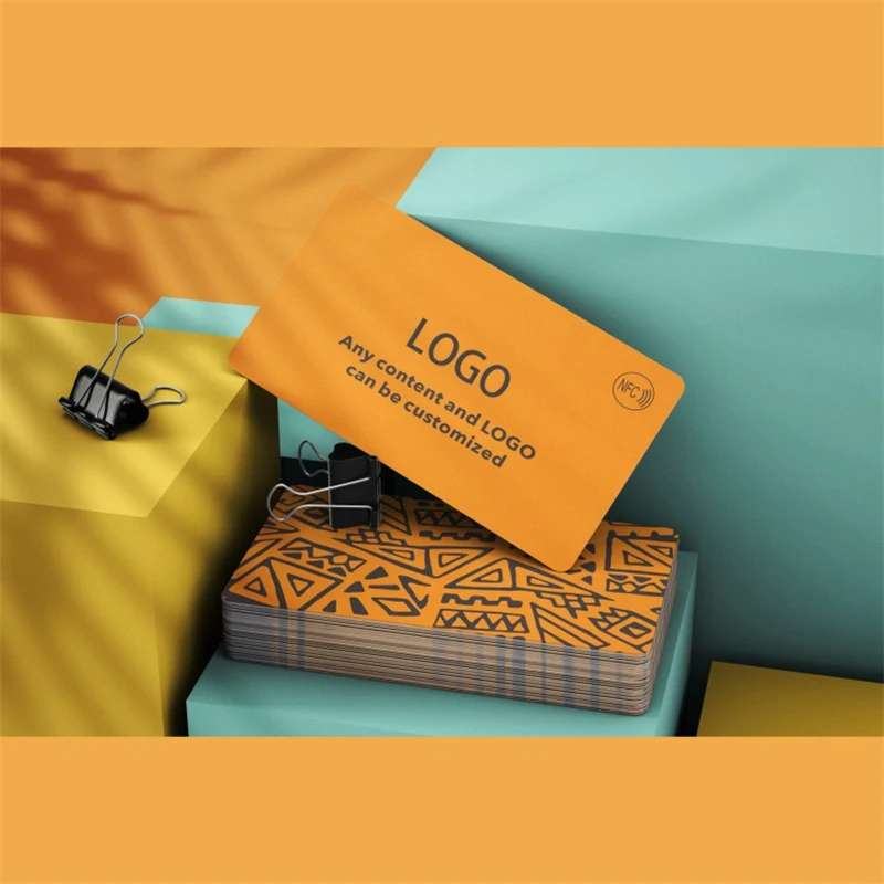 Custom Cards NFC Card Social Media Card for Business Personalized Design Round Corners Glossy Matte Frosted PVC Business Card