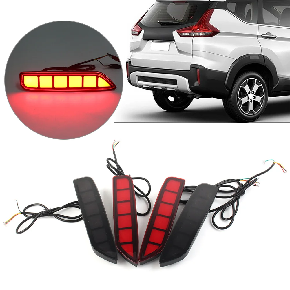 Car LED Rear Bumper Reflector Tail Brake Light Fog Lamp Turn Signal Light For Mitsubishi Xpander 20-2022 Xpander Cross 2019-2021